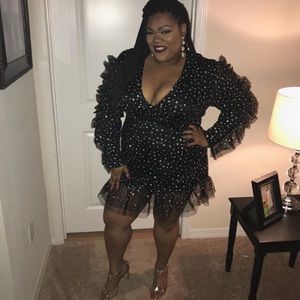 PrettyLittleThings Glitter Dress